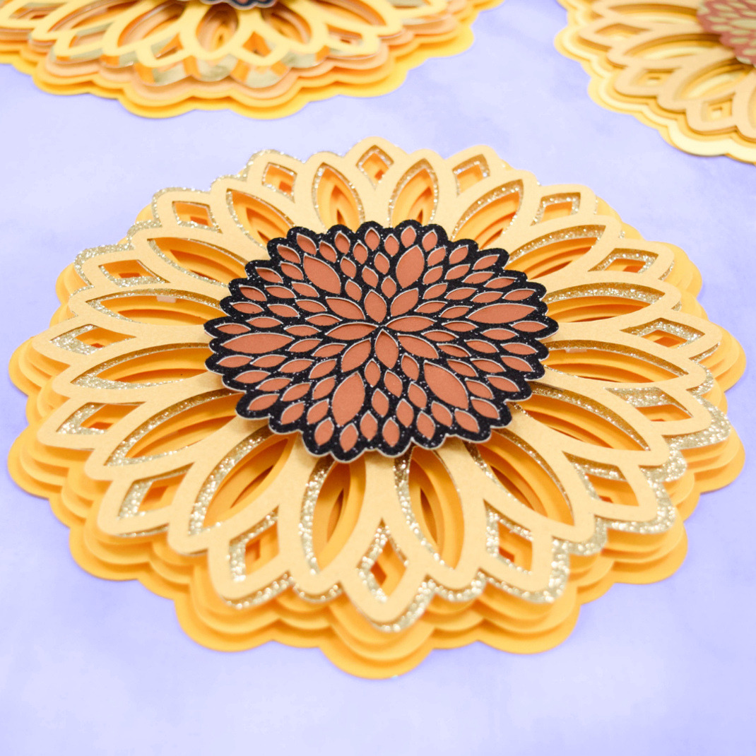 Sunflower Mandala Wall Art